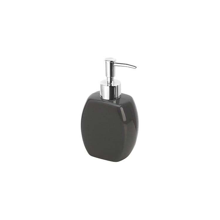 Dispenser Sapone In Ceramica Grigio 360 Ml Linea Parigi Feridras in Dosatori per sapone liquido BricoGo - Marano di Napoli, commercioVirtuoso.it
