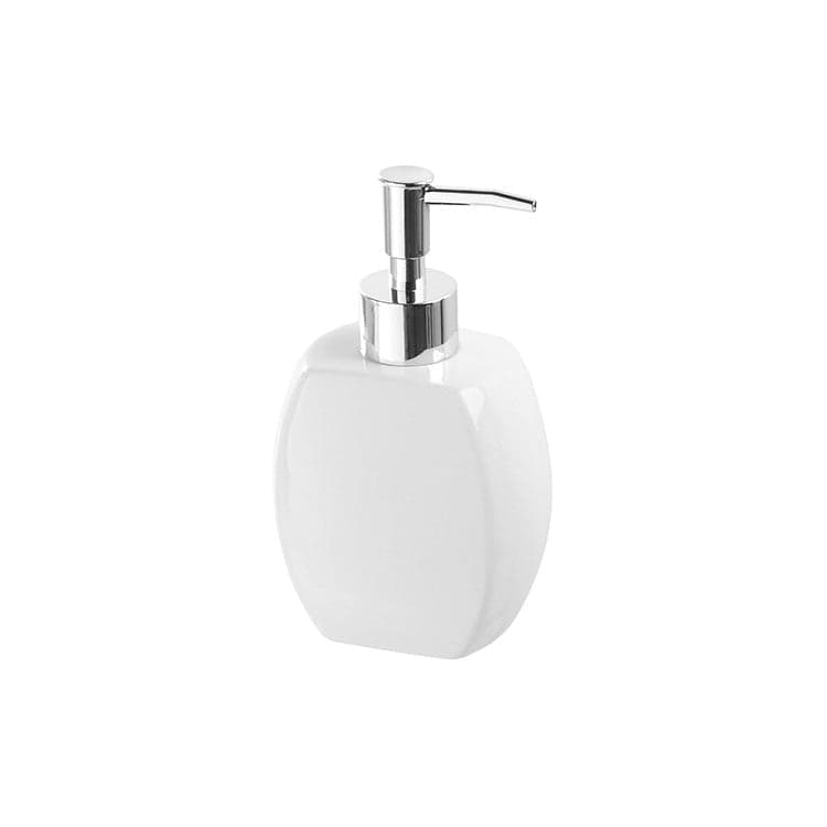 Dispenser Sapone In Ceramica Bianco 360 Ml Linea Parigi Feridras in Dosatori per sapone liquido BricoGo - Marano di Napoli, commercioVirtuoso.it