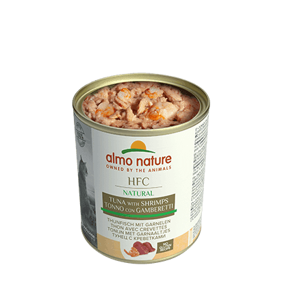 Almo Nature Scatoletta HFC Natural gusto Tonno e Gamberetti per Gatti Adulti in Secco 101 Market - Poggibonsi, commercioVirtuoso.it