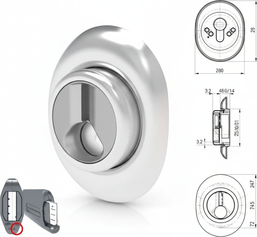 Defender Magnetico ad Altezza Fissa Cromato Satinato 72 MMX90 Cod 496001