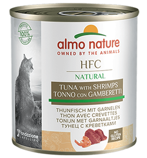 Almo Nature Scatoletta HFC Natural gusto Tonno e Gamberetti per Gatti Adulti in Secco 101 Market - Poggibonsi, commercioVirtuoso.it