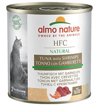 Almo Nature Scatoletta HFC Natural gusto Tonno e Gamberetti per Gatti Adulti in Secco 101 Market - Poggibonsi, commercioVirtuoso.it
