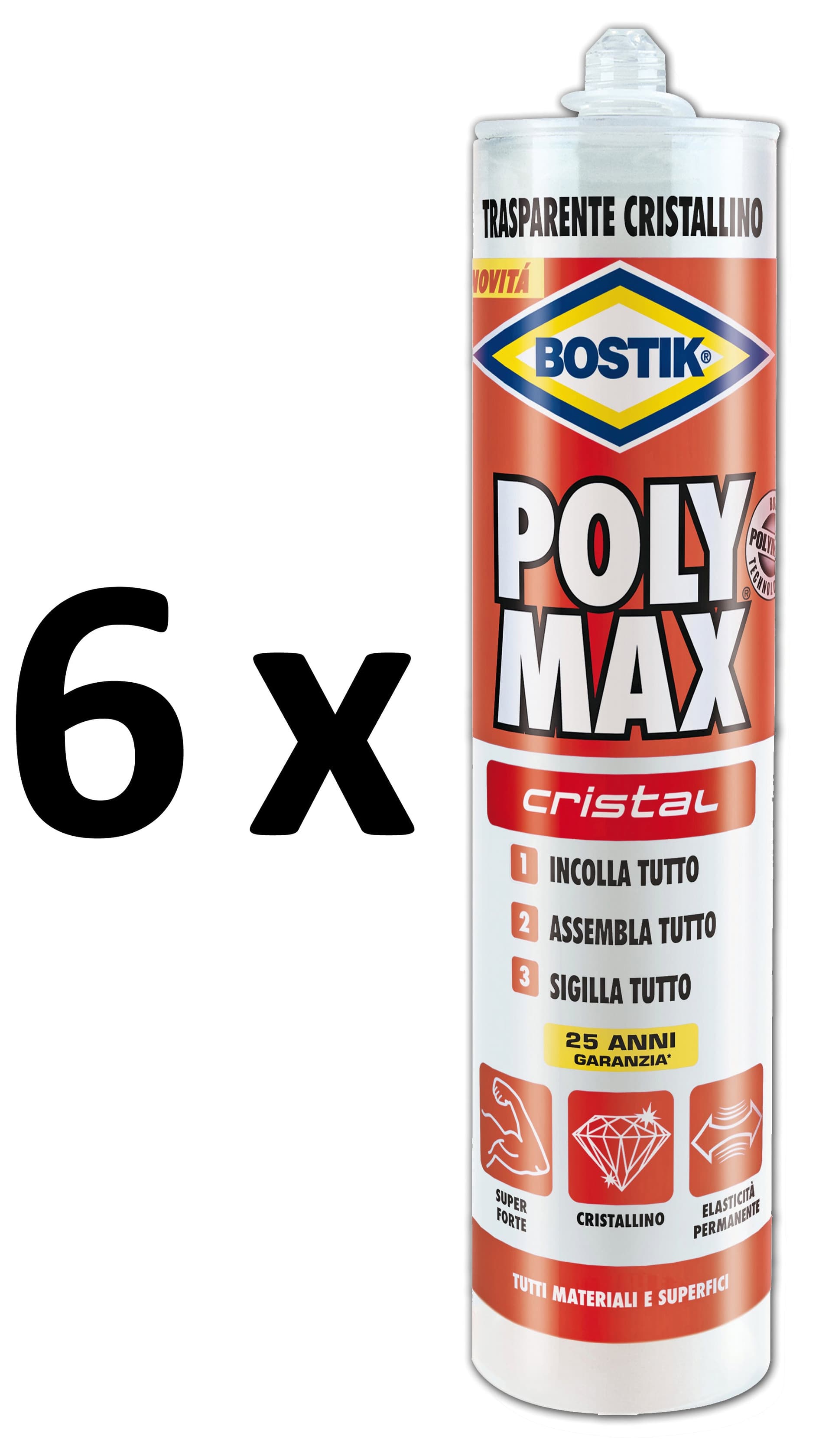 Espositore Adesivo Sigillante Universale 'Poly Max' Original Express 6 Pz Da Gr 500 Con 3 Birre Da 500 Ml Omaggio - Bostik in Adesivi universali BricoGo - Marano di Napoli, commercioVirtuoso.it