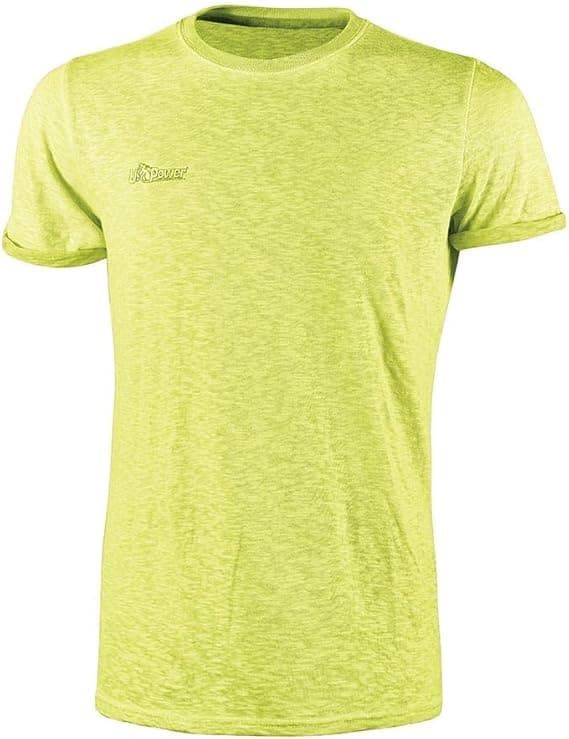 Maglia A Girocollo 'Fluo' Taglia Xl - Yellow Fluo - Upower in T-Shirt BricoGo - Marano di Napoli, commercioVirtuoso.it