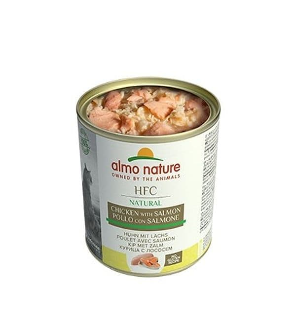 Almo Nature Scatoletta HFC Natural gusto Pollo e Salmone per Gatti Adulti 280gr in Disidratato 101 Market - Poggibonsi, commercioVirtuoso.it