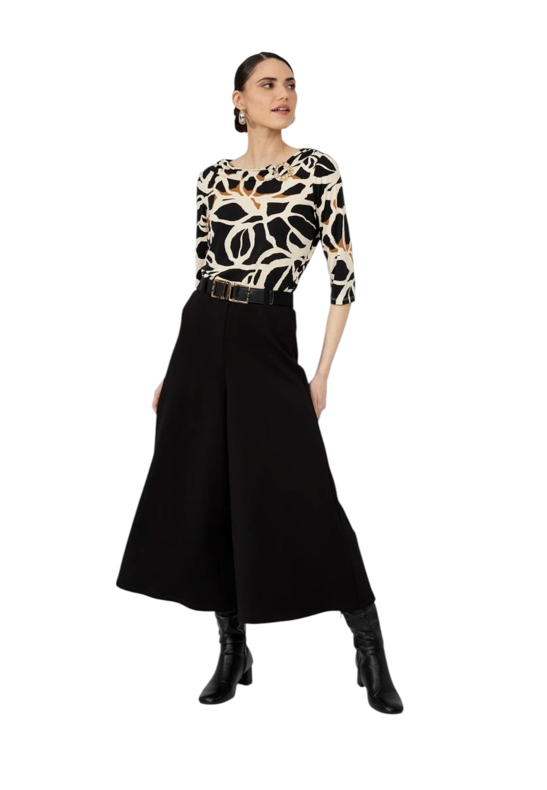 FRANK LYMAN Pantalone con cintura Donna Frank Lyman 253206 cropped da donna in Pantaloni Drestige - Casamassima, commercioVirtuoso.it
