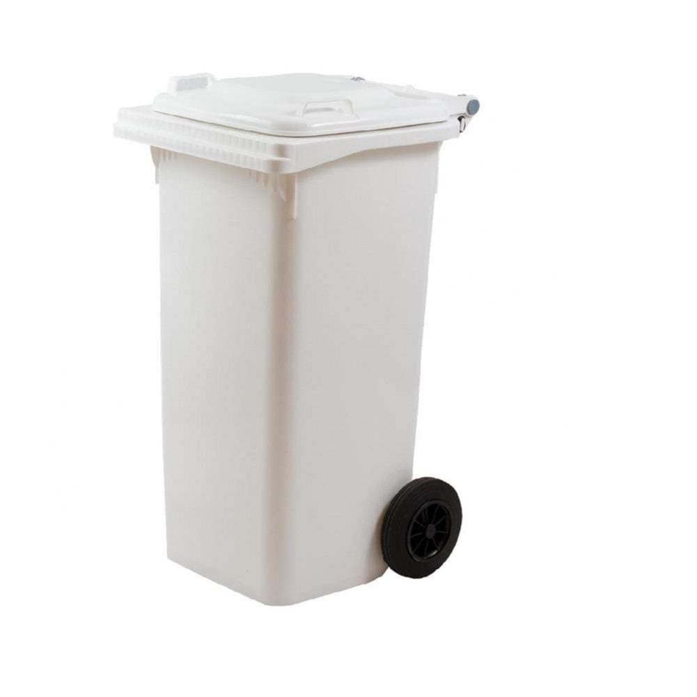 Bidone Per La Raccolta Differenziata 120 Lt - Colore Bianco in Sistemi di contenitori per raccolta differenziata BricoGo - Marano di Napoli, commercioVirtuoso.it