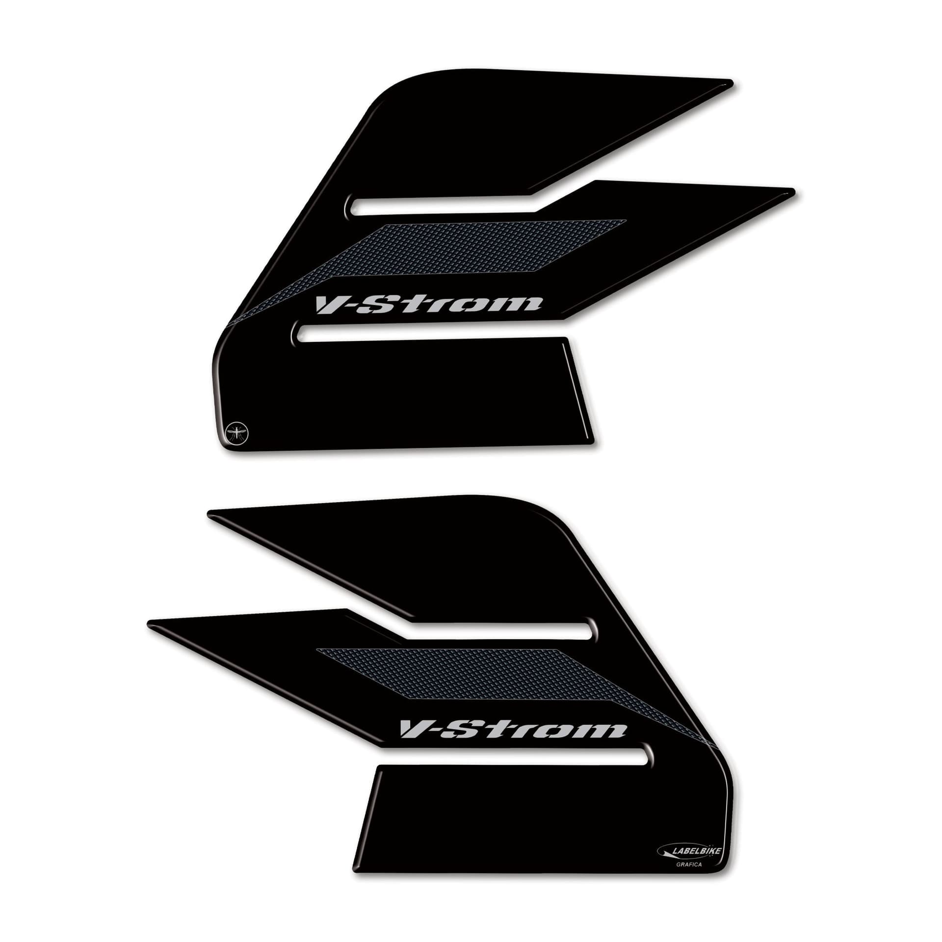 2 PROTEZIONI LATERALI SERBATOIO compatibili per MOTO SUZUKI V-STROM 650 2017-2022 in Paraserbatoio LabelBike - Bibbiano, commercioVirtuoso.it
