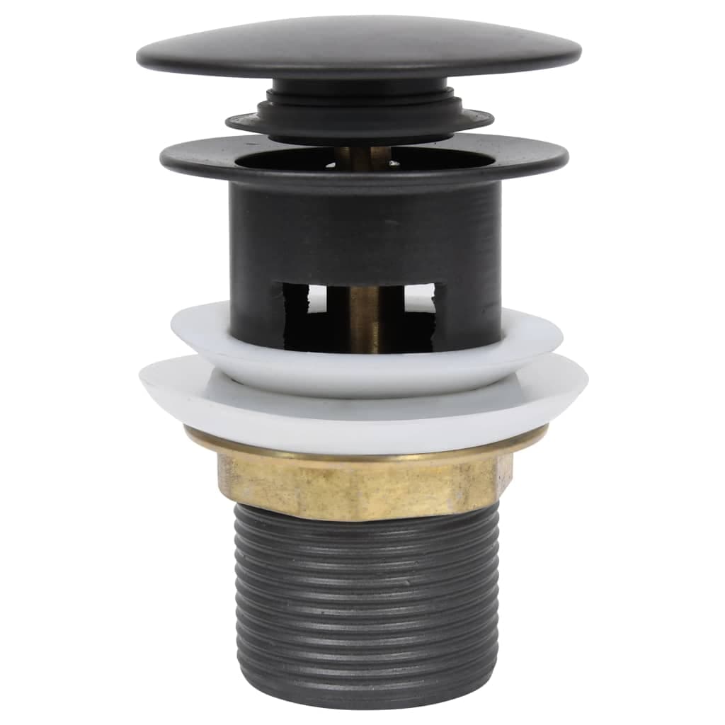 Scarico a Pressione Funzione Troppopieno Grigio 6,4x6,4x9,1cm in Zinco e Ottone in Rubinetti per lavandini bagno Esplodia - Napoli, commercioVirtuoso.it