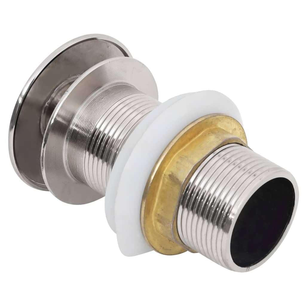 Scarico a Pressione Senza Troppopieno Cromo 6,4x6,4x9,1cm in Zinco e Ottone in Zinco Esplodia - Napoli, commercioVirtuoso.it