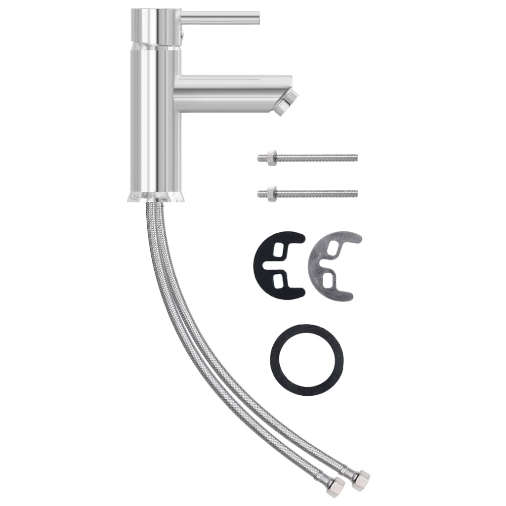 Rubinetto per Lavabo da Bagno Finitura Cromo 30x176 mm Zinco e Ottone in Rubinetti per lavandini bagno Esplodia - Napoli, commercioVirtuoso.it