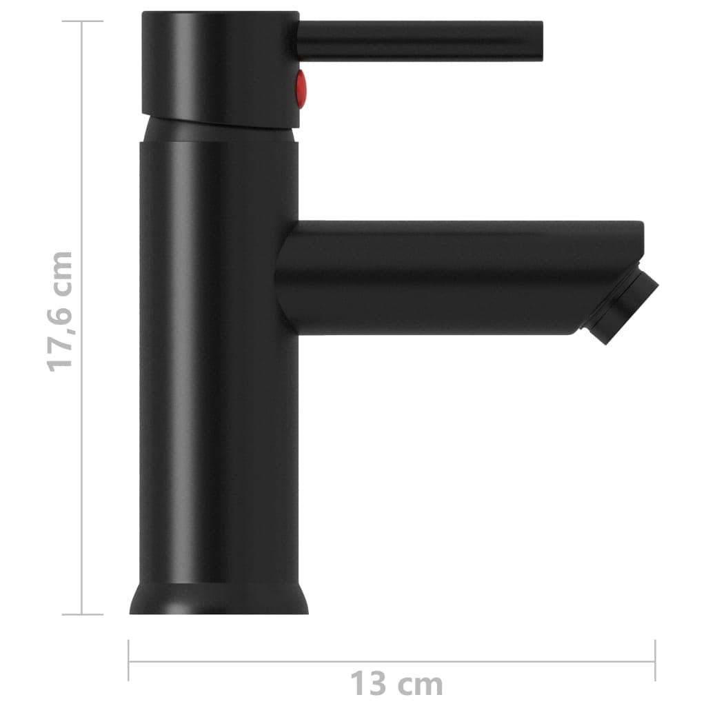 Rubinetto per Lavabo da Bagno Colore Nero 130x176 mm Zinco e Ottone in Rubinetti per lavandini bagno Esplodia - Napoli, commercioVirtuoso.it