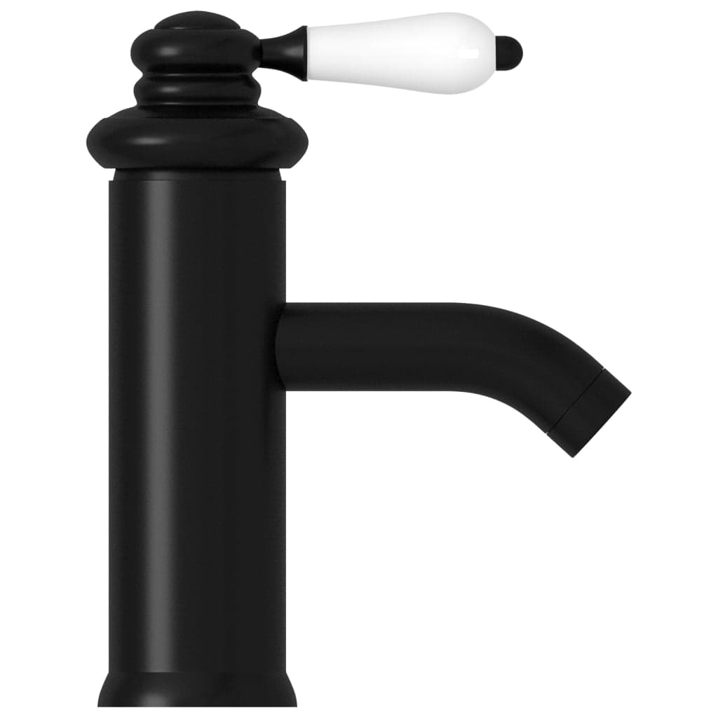 Rubinetto per Lavabo del Bagno Colore Nero 130x180 mm Pomello Bianco in Rubinetti per lavandini bagno Esplodia - Napoli, commercioVirtuoso.it