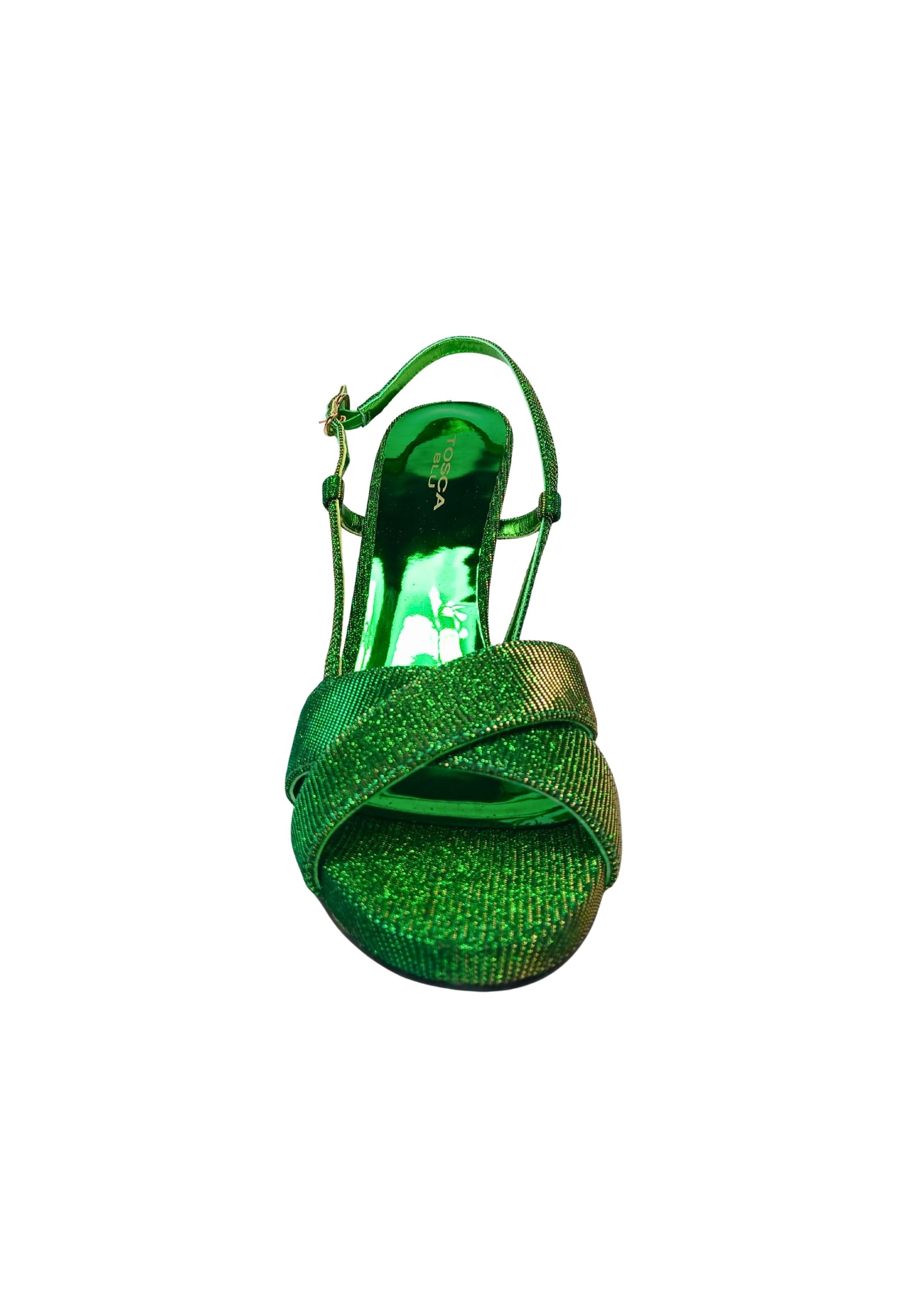 TOSCA BLU Scarpe Donna Tosca Blu Sandalo Menta con tacco, cinturino alla caviglia, punta tonda. da donna in Sandali moda Drestige - Casamassima, commercioVirtuoso.it