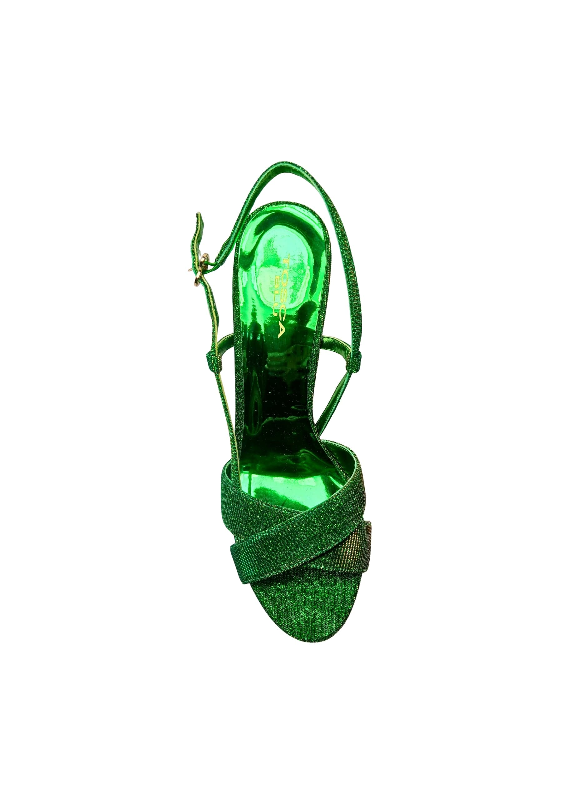TOSCA BLU Scarpe Donna Tosca Blu Sandalo Menta con tacco, cinturino alla caviglia, punta tonda. da donna in Sandali moda Drestige - Casamassima, commercioVirtuoso.it