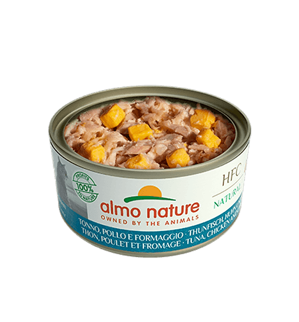 Almo Nature Scatoletta HFC Natural gusto Tonno Pollo e Formaggio per Gatti Adulti in  101 Market - Poggibonsi, commercioVirtuoso.it