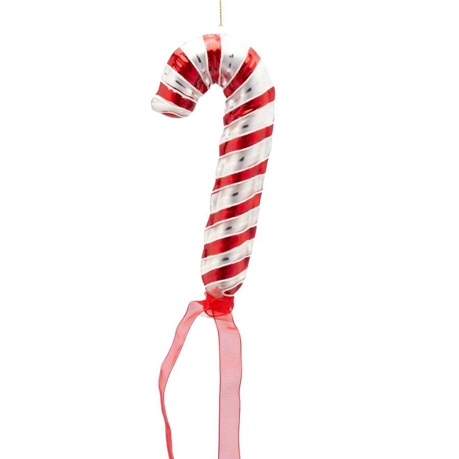 Decorazione palloncino Candy  in vetro di H.18 cm per il natale - 3