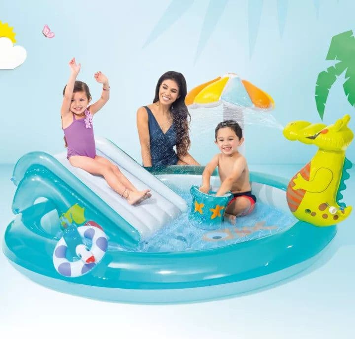 Piscina Gonfiabile 'Alligatore' Cm. 201 X 170 X 84 - Intex in Canotti e gonfiabili galleggianti BricoGo - Marano di Napoli, commercioVirtuoso.it