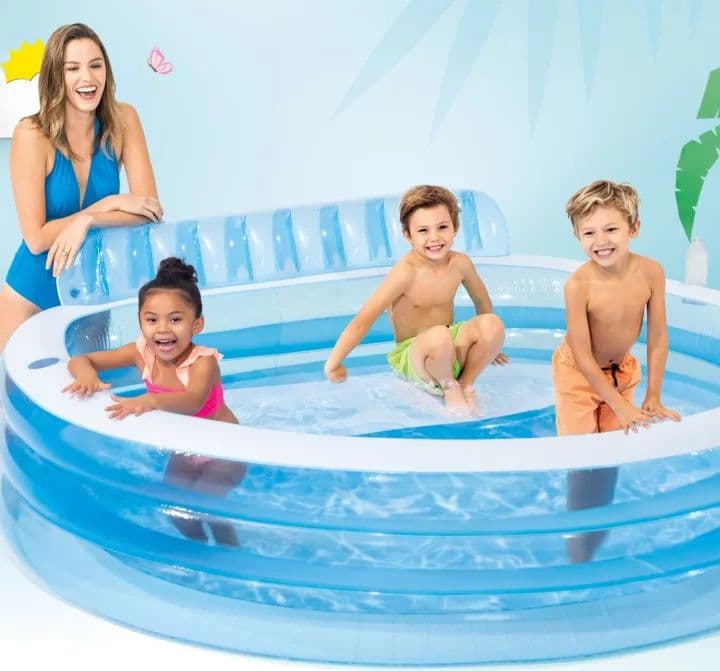 Piscina Gonfiabile 'Family' Cm 224 X 216 X 76 - Intex in Piscine gonfiabili BricoGo - Marano di Napoli, commercioVirtuoso.it