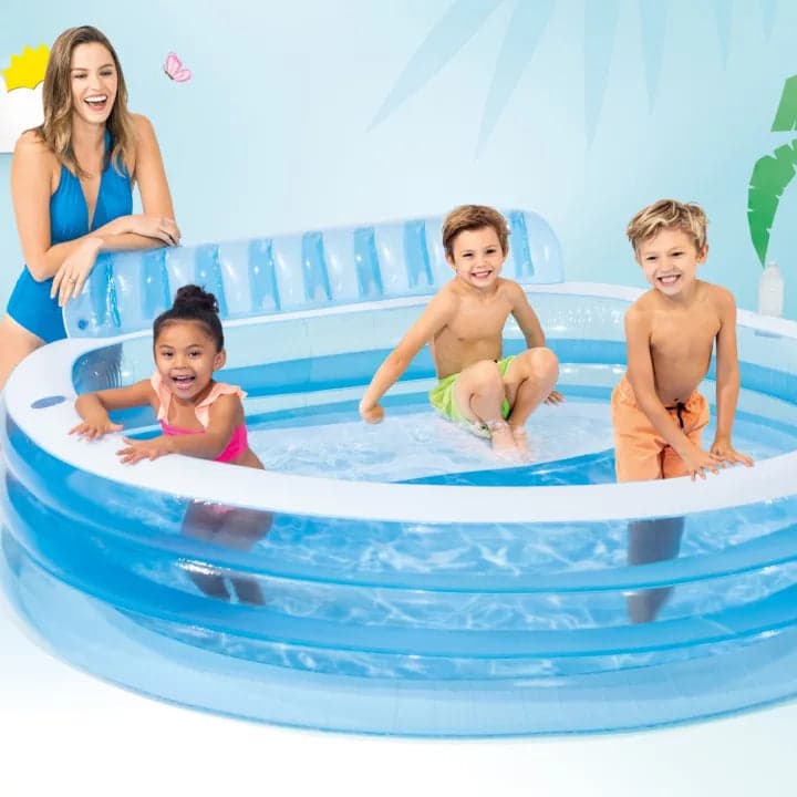 Piscina Gonfiabile 'Family' Cm 224 X 216 X 76 - Intex in Piscine gonfiabili BricoGo - Marano di Napoli, commercioVirtuoso.it