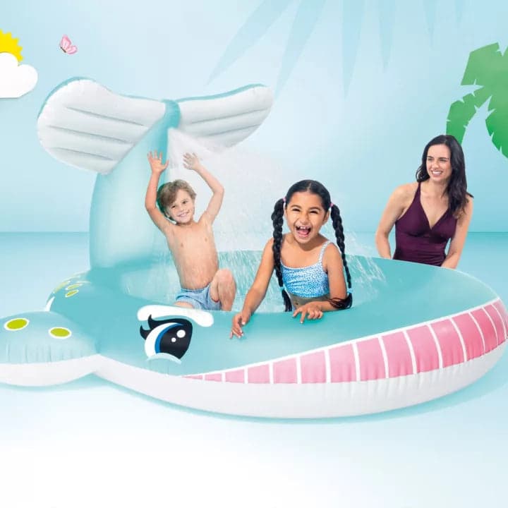 Piscina Gonfiabile 'Balena' Cm 201 X 196 X 91 - Intex in Piscinette per bambini BricoGo - Marano di Napoli, commercioVirtuoso.it
