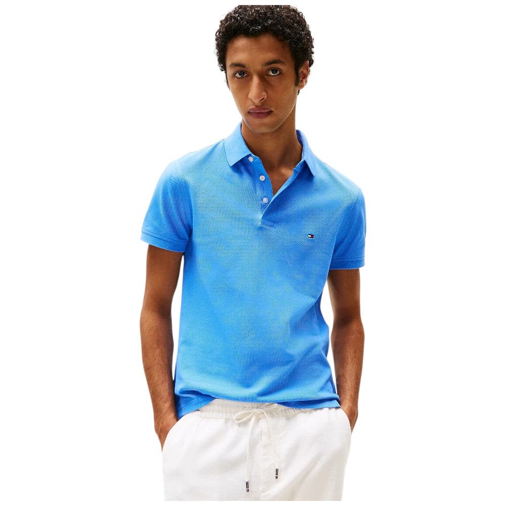 Tommy Hilfiger maglietta polo azzurra TH 1985 MW0MW17771C30 Polo Tommy Hilfiger