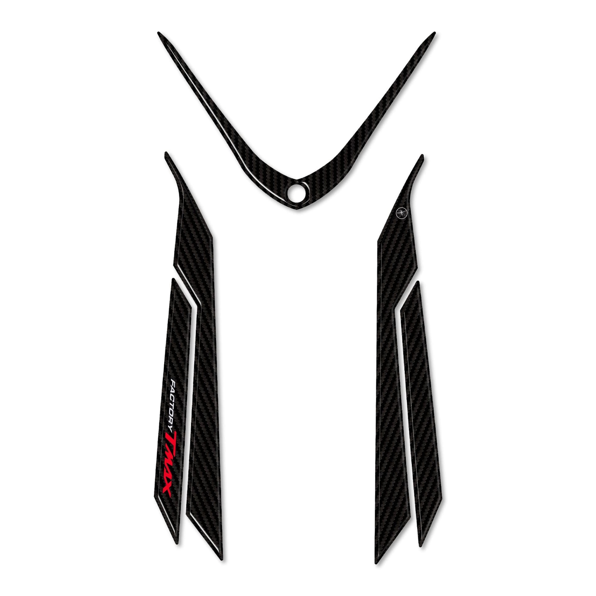 kit ADESIVI-stickers 3D COMPATIBILI per YAMAHA FRONTALE TMAX 530 Carbon 2017-2019 in Decalcomanie adesivi e magneti LabelBike - Bibbiano, commercioVirtuoso.it