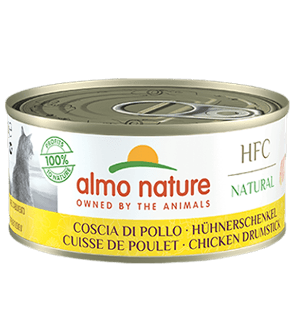 Almo Nature Scatoletta HFC Natural gusto Coscia di Pollo per Gatti Adulti in prodotto 101 Market - Poggibonsi, commercioVirtuoso.it
