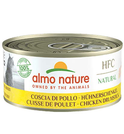 Almo Nature Scatoletta HFC Natural gusto Coscia di Pollo per Gatti Adulti in prodotto 101 Market - Poggibonsi, commercioVirtuoso.it