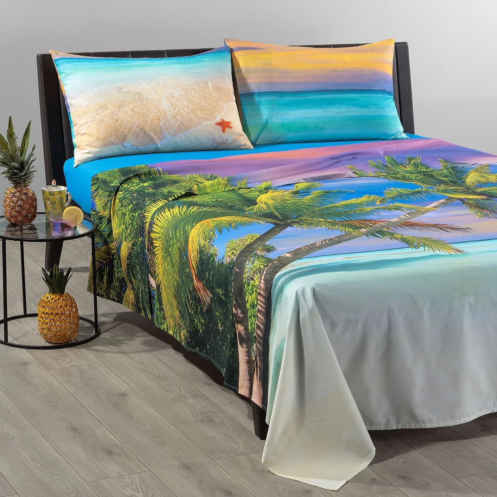 Lenzuola fantasia Caraibi - Caleffi in cotone - Comfort Tropicale in prodotto Anastasi - Marsala, commercioVirtuoso.it