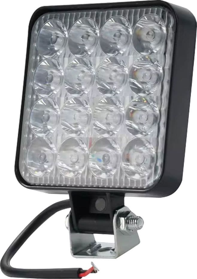 Faro Fendinebbia Quadrato per Auto 16 LED 48 w Lm 1800