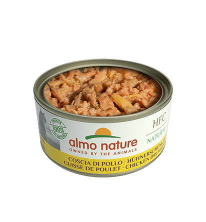 Almo Nature Scatoletta HFC Natural gusto Coscia di Pollo per Gatti Adulti in prodotto 101 Market - Poggibonsi, commercioVirtuoso.it