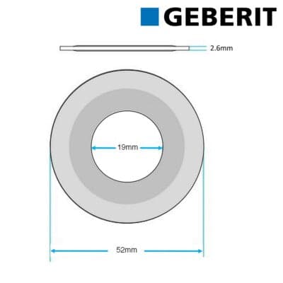 Guarnizione Per Campana Sigma - Ø 52,5X19,5 - 10 Pezzi - Geberit in Serbatoi igienici BricoGo - Marano di Napoli, commercioVirtuoso.it
