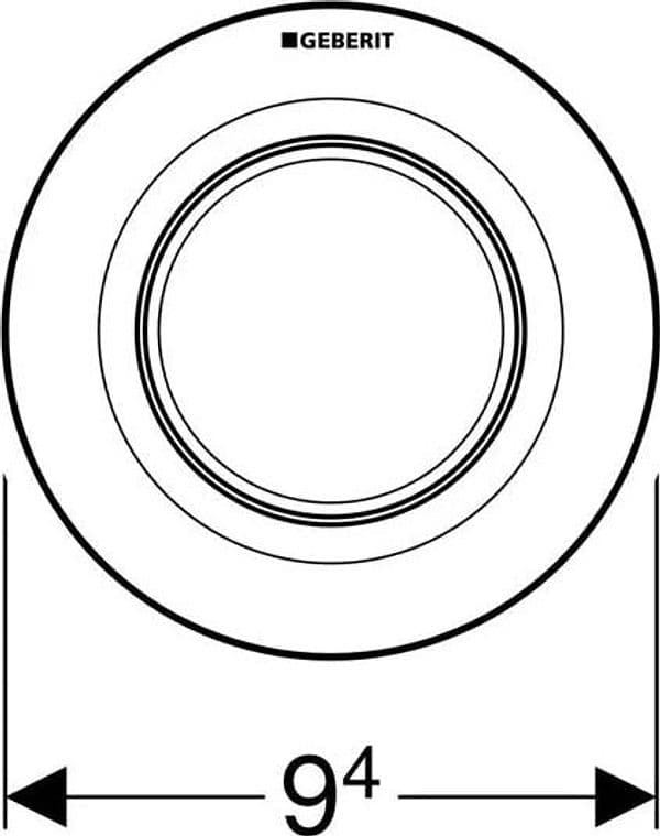 Comando Pneumatico 01 Mono Tasto Versione Incasso Cromato Geberit 116.041.21.1 in Serbatoi igienici BricoGo - Marano di Napoli, commercioVirtuoso.it