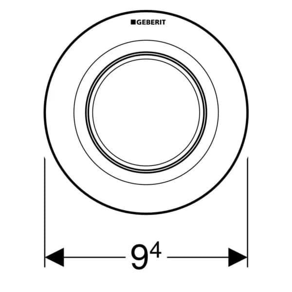 Comando Pneumatico 01 Mono Tasto Versione Incasso Cromato Geberit 116.041.21.1 in Serbatoi igienici BricoGo - Marano di Napoli, commercioVirtuoso.it