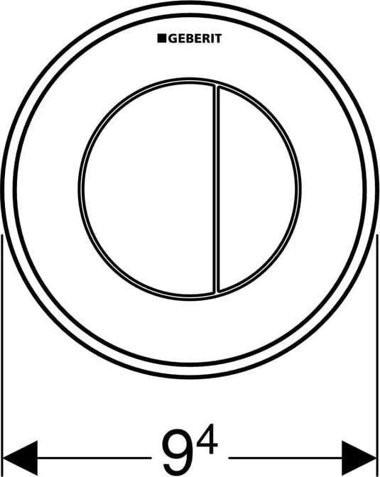 Comando Pneumatico 01 Doppio Tasto Versione Incasso Cromato Geberit 116.043.21.1 in Serbatoi igienici BricoGo - Marano di Napoli, commercioVirtuoso.it