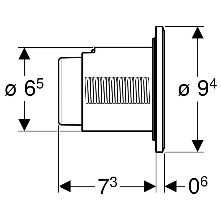 Comando Pneumatico 10 Doppio Tasto Versione Incasso Cromo Bianco Geberit 116.056.Kj.1 in Serbatoi igienici BricoGo - Marano di Napoli, commercioVirtuoso.it