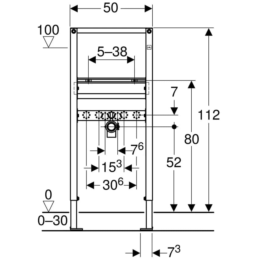 Modulo Duofix Verniciato Per Lavabo Sospeso In Cartongesso Cm.112 Geberit 111.432.00.2 in Serbatoi igienici BricoGo - Marano di Napoli, commercioVirtuoso.it