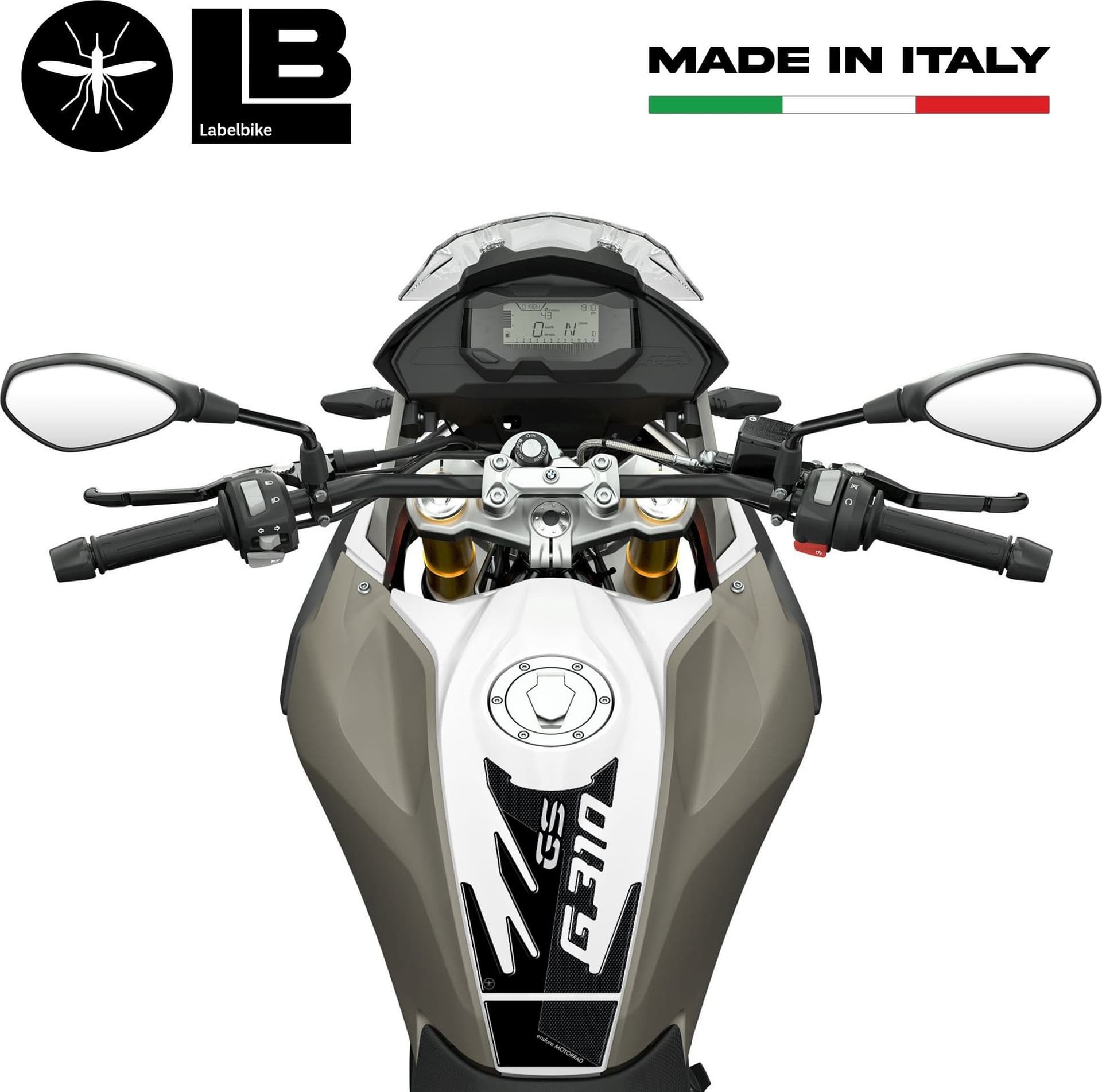PARASERBATOIO 3D gel PROTEZIONE SERBATOIO compatibile per MOTO BMW serie G310 GS in Paraserbatoio LabelBike - Bibbiano, commercioVirtuoso.it