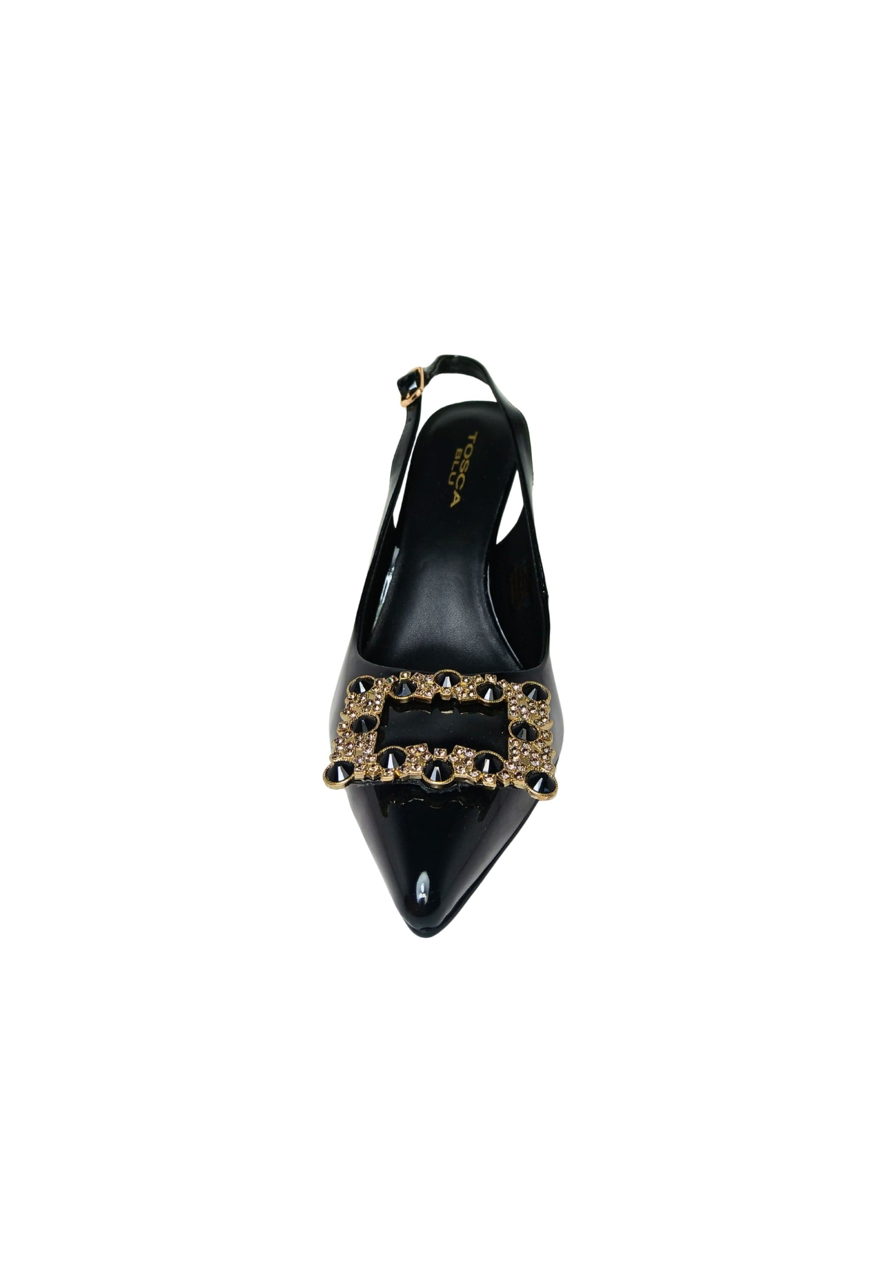 TOSCA BLU Scarpe Donna Tosca Blu Decollete Demi con applicazione pietre, chiusura con cinturino alla caviglia da donna in Scarpe col tacco Drestige - Casamassima, commercioVirtuoso.it