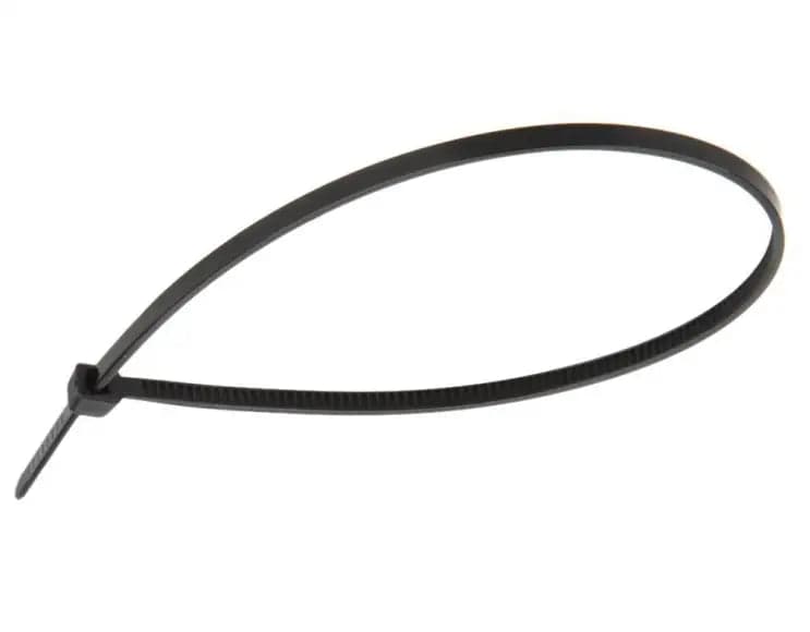 Fascetta a Strappo per Cablaggio Nero 200 Pezzi 2,5 x 100 mm