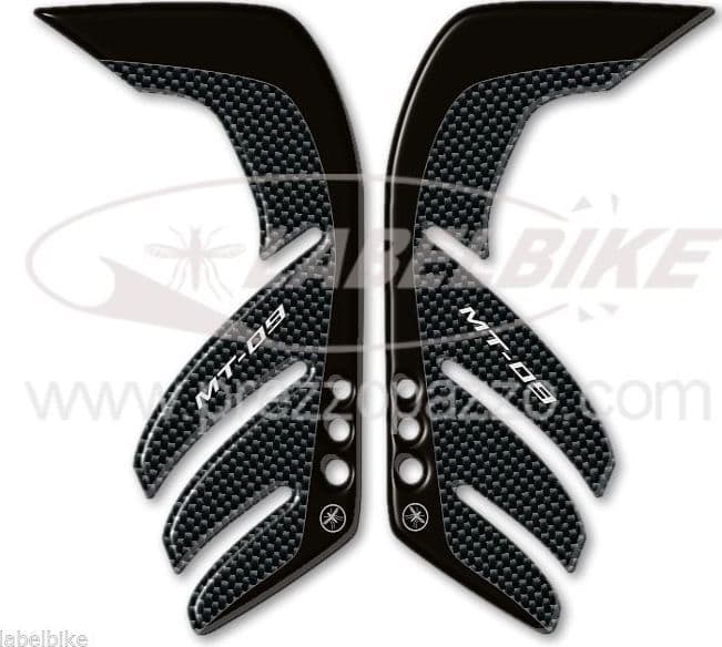 2 ADESIVI gel PROTEZIONI LATERALI SERBATOIO compatibili per MOTO YAMAHA MT-09 in Paraserbatoio LabelBike - Bibbiano, commercioVirtuoso.it