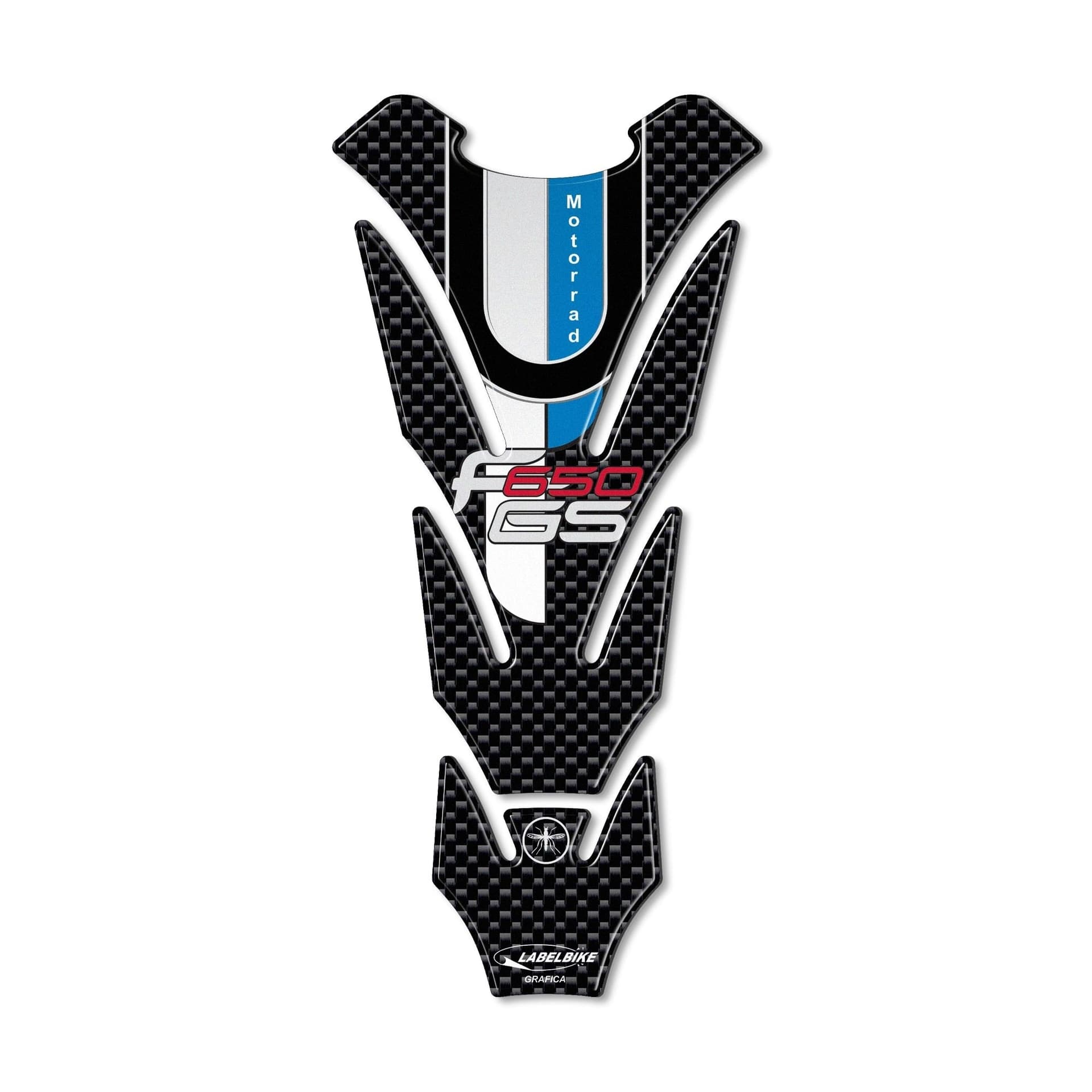 Paraserbatoio Adesivo Resina 3D Carbonio compatibile con Moto Bmw F650 Gs F650gs in Decalcomanie adesivi e magneti LabelBike - Bibbiano, commercioVirtuoso.it
