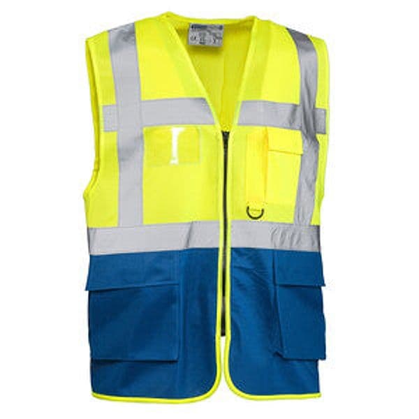 Gilet Alta Visibilit Giallo Blu Laser Tg. Xl