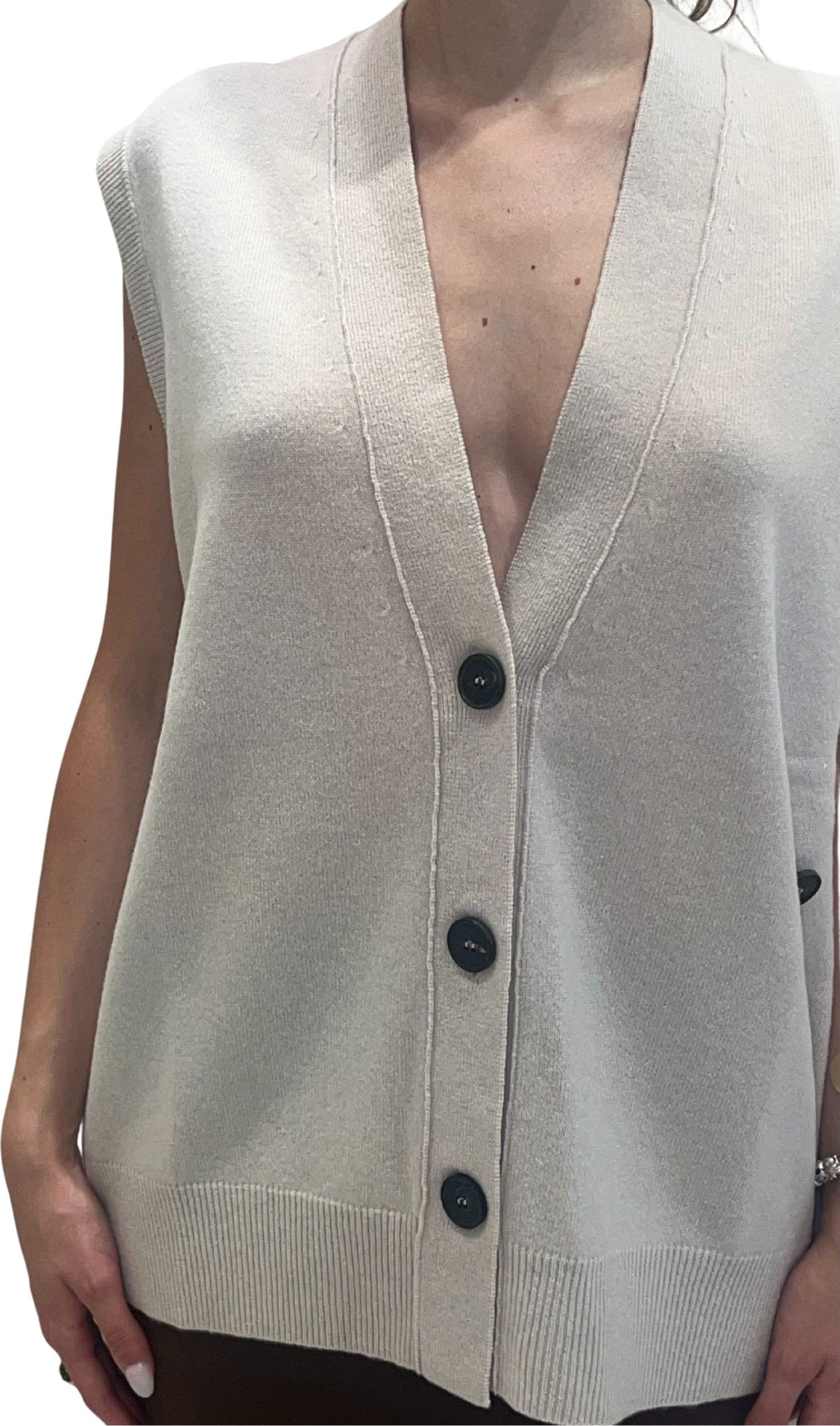 PDR GILET Donna 3 bottoni da donna in Pullover senza maniche Drestige - Casamassima, commercioVirtuoso.it