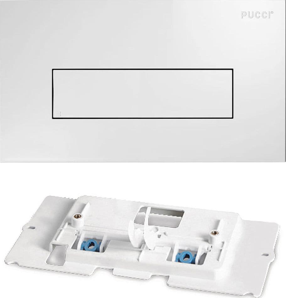 Kit Placca Sara 330X180- Bianco- Pucci- Pezzi 1 in Placche per porte BricoGo - Marano di Napoli, commercioVirtuoso.it