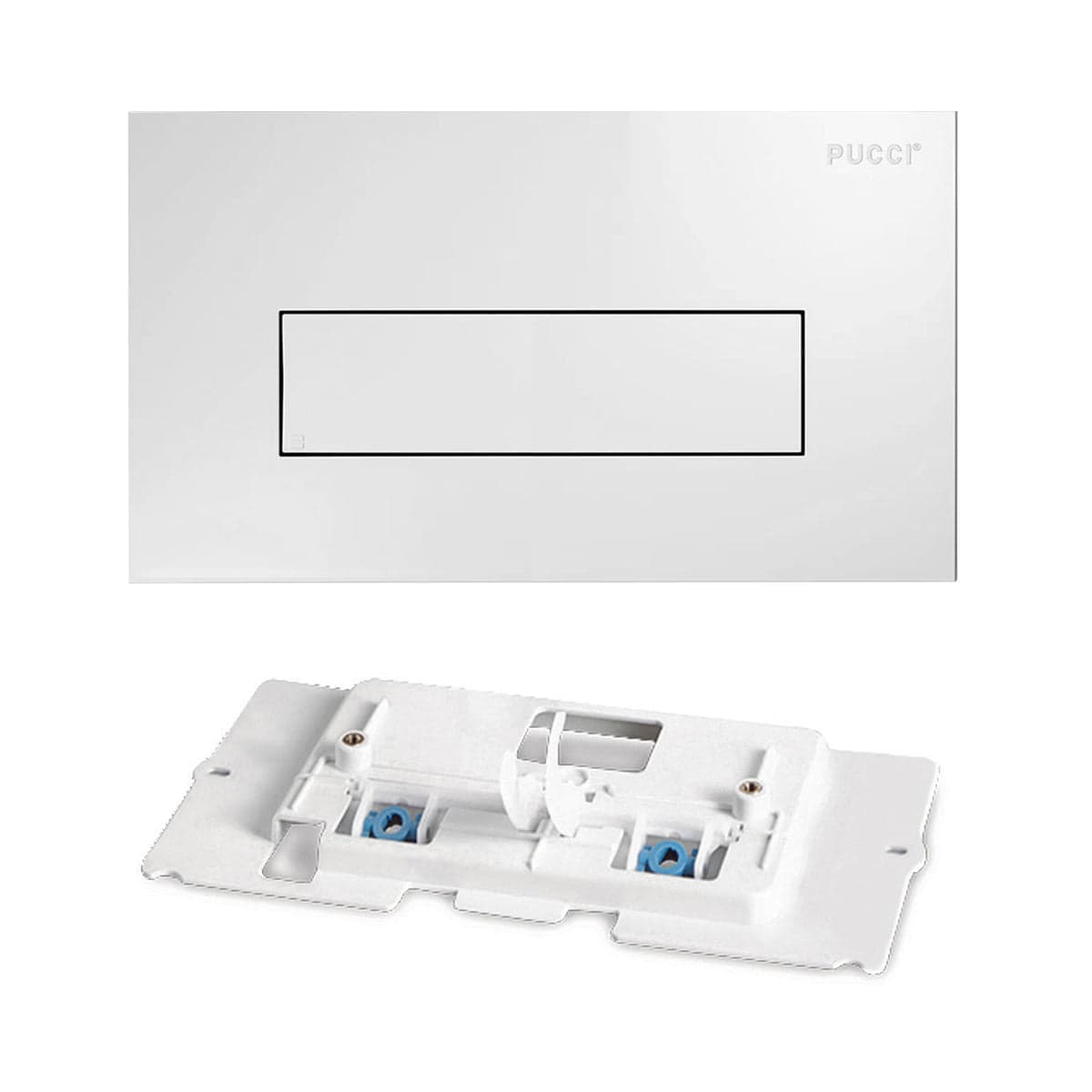Kit Placca Sara 330X180- Bianco- Pucci- Pezzi 1 in Placche per porte BricoGo - Marano di Napoli, commercioVirtuoso.it