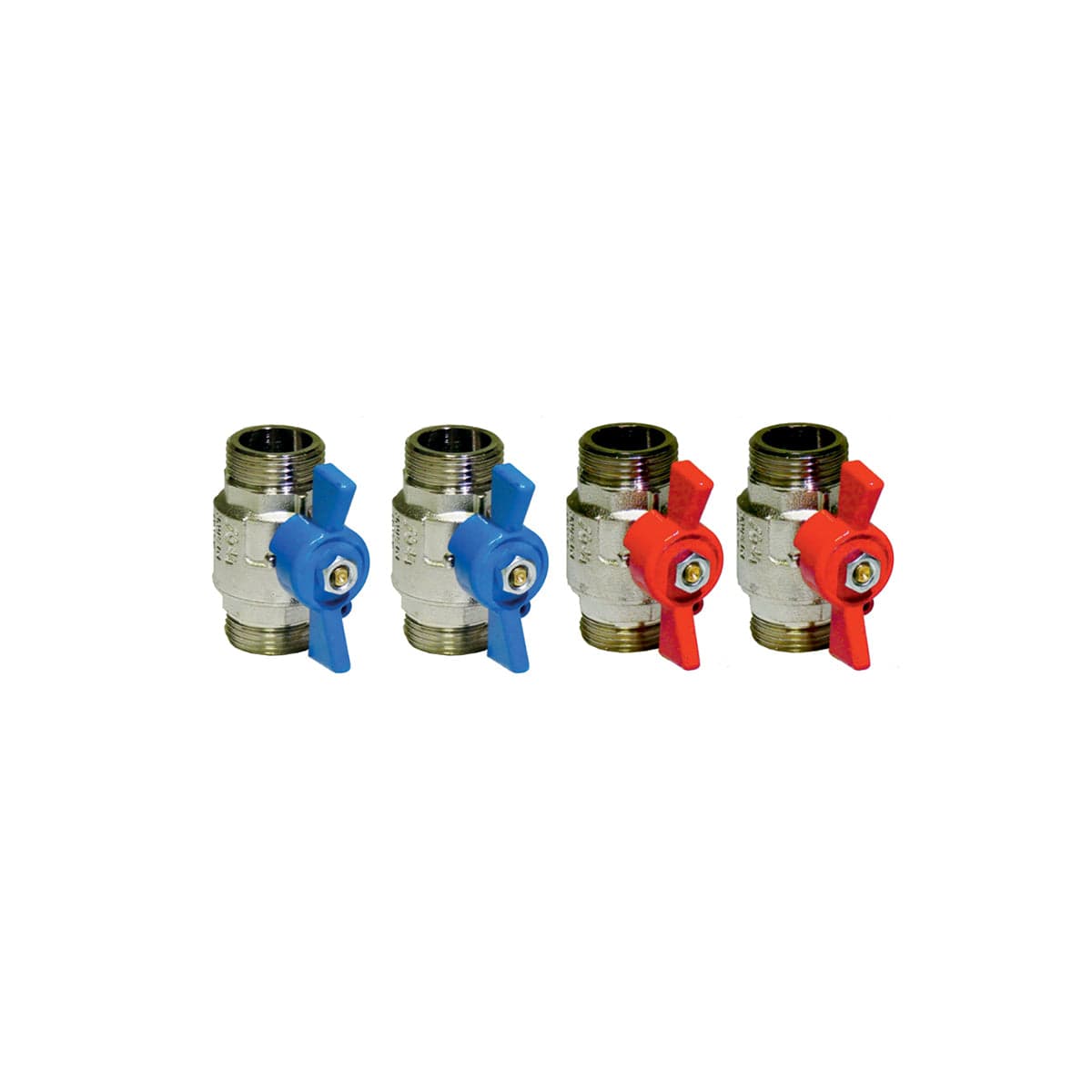 4 Pz Kit Rubinetti Valvole A Sfera 2 Leva Rossa 2 Leva Blu- 3/4- Maxif- Pezzi 1 in Maniglie per rubinetti BricoGo - Marano di Napoli, commercioVirtuoso.it