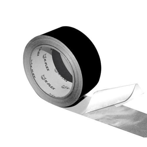 Nastro In Alluminio Colorato Nero Alu Black Cw- 50 Mm X 50 Mt Sp30- Kflex- Pezzi 1