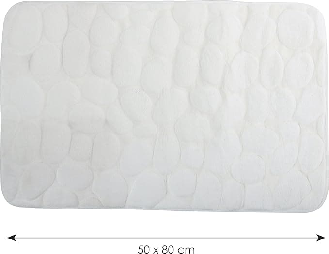 Tappeto Bagno In Microfibra Schiuma- Bianco Cm 50X80- Spire- Pezzi 1 in Tappetini per il bagno BricoGo - Marano di Napoli, commercioVirtuoso.it